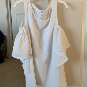 NWT Nordstrom BP ruffled arm tank top